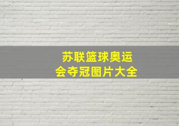 苏联篮球奥运会夺冠图片大全