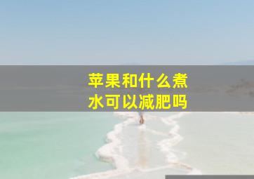 苹果和什么煮水可以减肥吗