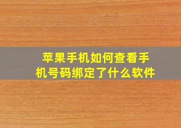 苹果手机如何查看手机号码绑定了什么软件