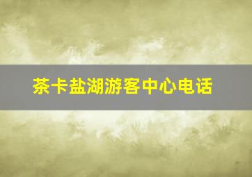 茶卡盐湖游客中心电话