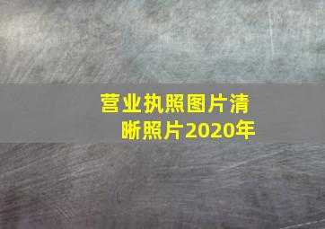 营业执照图片清晰照片2020年