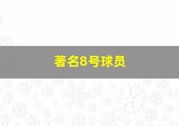 著名8号球员