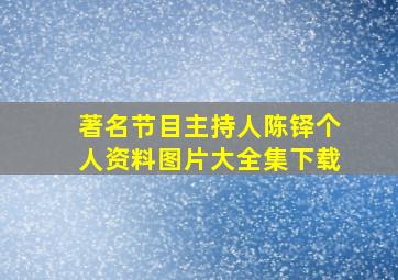 著名节目主持人陈铎个人资料图片大全集下载