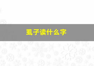 虱子读什么字