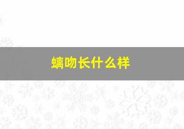 螭吻长什么样