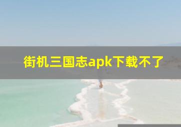 街机三国志apk下载不了