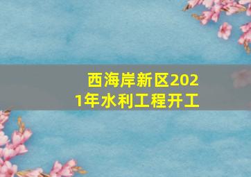 西海岸新区2021年水利工程开工