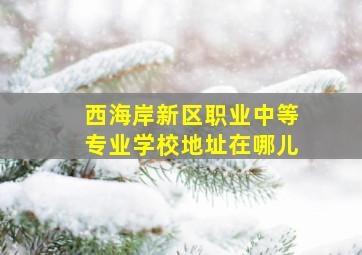 西海岸新区职业中等专业学校地址在哪儿