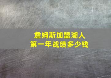 詹姆斯加盟湖人第一年战绩多少钱