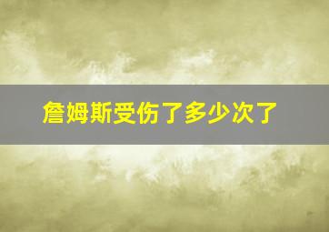 詹姆斯受伤了多少次了