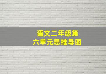 语文二年级第六单元思维导图