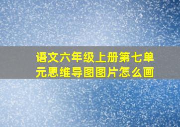 语文六年级上册第七单元思维导图图片怎么画