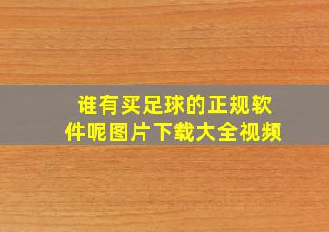 谁有买足球的正规软件呢图片下载大全视频