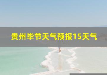 贵州毕节天气预报15天气