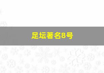 足坛著名8号