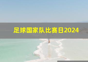 足球国家队比赛日2024