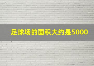 足球场的面积大约是5000