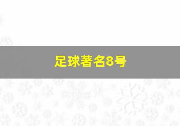 足球著名8号