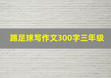 踢足球写作文300字三年级