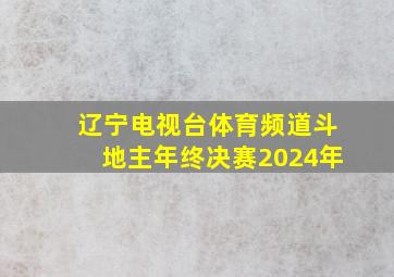 辽宁电视台体育频道斗地主年终决赛2024年