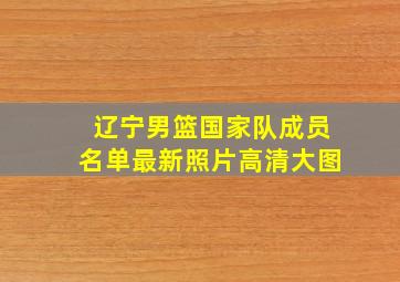 辽宁男篮国家队成员名单最新照片高清大图