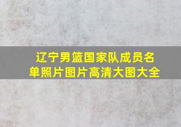 辽宁男篮国家队成员名单照片图片高清大图大全