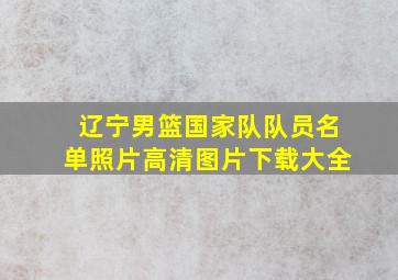 辽宁男篮国家队队员名单照片高清图片下载大全