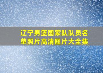 辽宁男篮国家队队员名单照片高清图片大全集