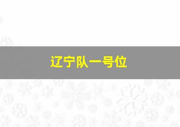 辽宁队一号位