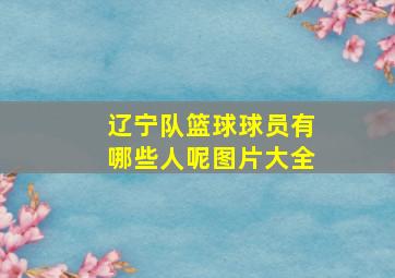 辽宁队篮球球员有哪些人呢图片大全