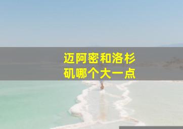 迈阿密和洛杉矶哪个大一点