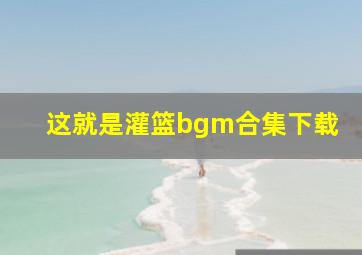 这就是灌篮bgm合集下载