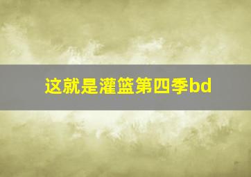 这就是灌篮第四季bd