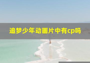 追梦少年动画片中有cp吗