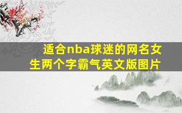 适合nba球迷的网名女生两个字霸气英文版图片