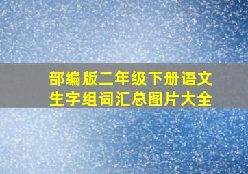 部编版二年级下册语文生字组词汇总图片大全