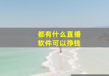 都有什么直播软件可以挣钱