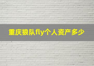 重庆狼队fly个人资产多少