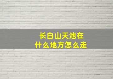 长白山天池在什么地方怎么走