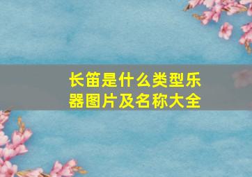 长笛是什么类型乐器图片及名称大全