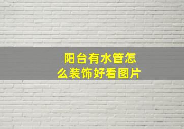 阳台有水管怎么装饰好看图片