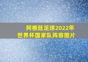 阿根廷足球2022年世界杯国家队阵容图片