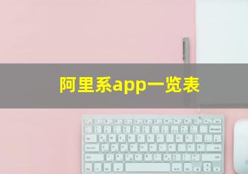 阿里系app一览表