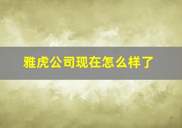 雅虎公司现在怎么样了