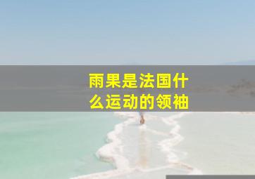 雨果是法国什么运动的领袖