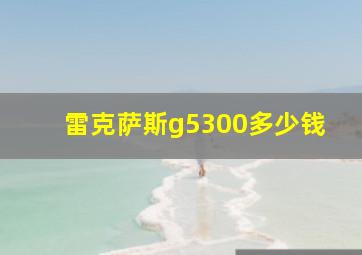 雷克萨斯g5300多少钱