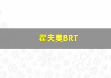 霍夫曼BRT