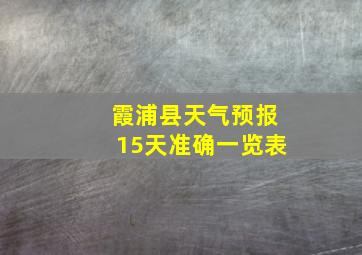 霞浦县天气预报15天准确一览表