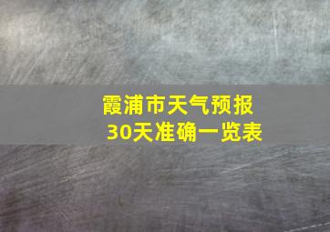 霞浦市天气预报30天准确一览表