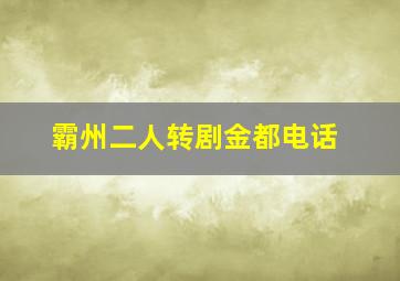 霸州二人转剧金都电话